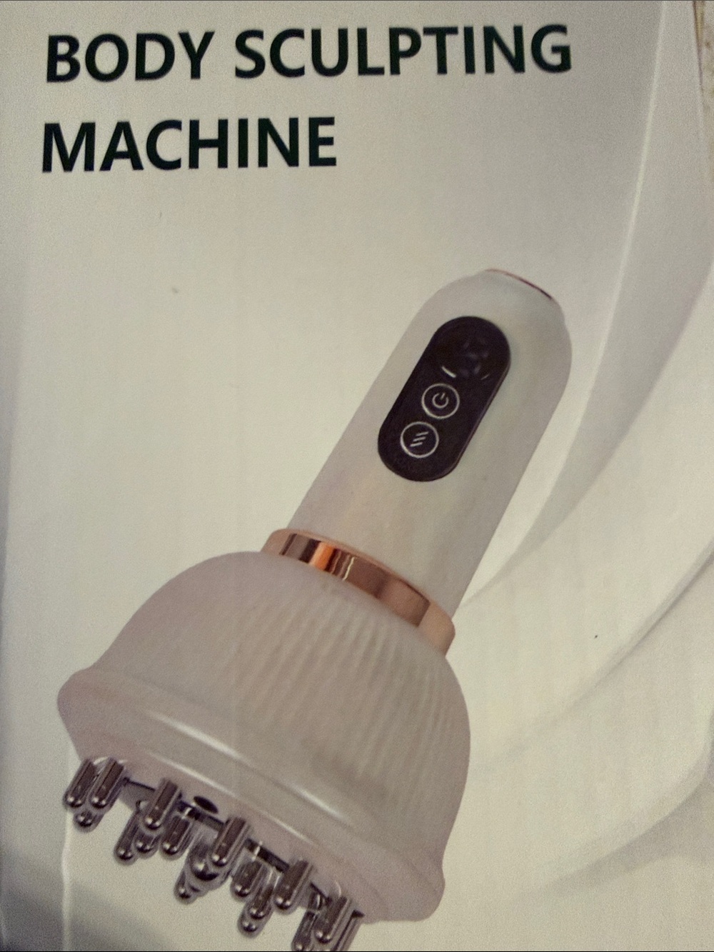 White & Gold Body Sculpting Massager - White